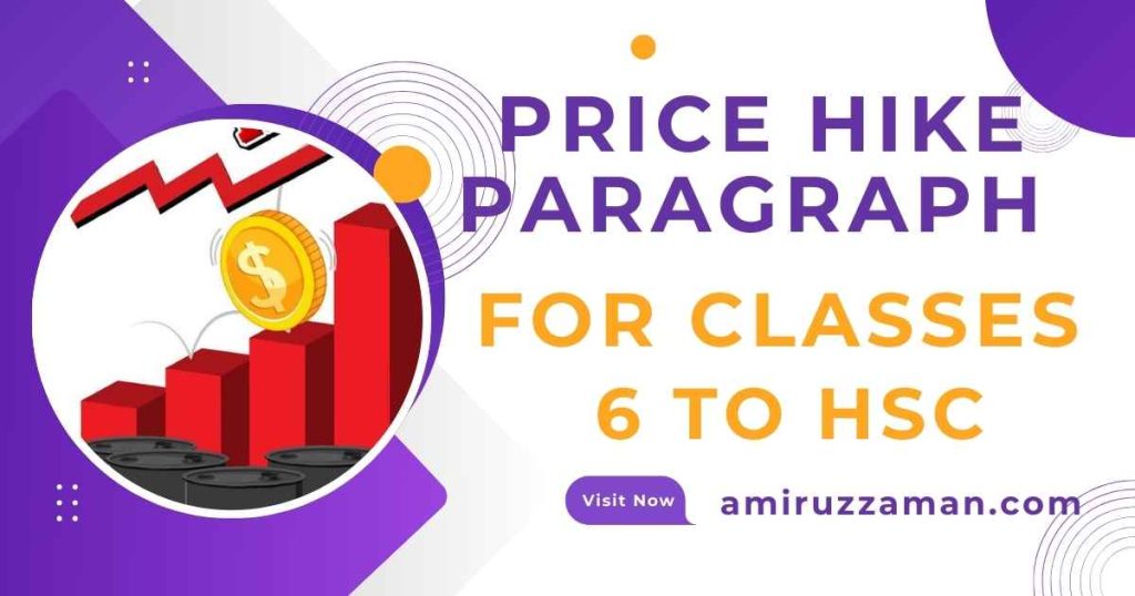 Price hike paragraph for classes 6 to HSC