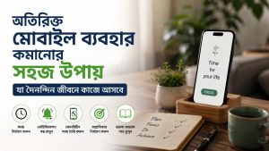 অতিরিক্ত মোবাইল ব্যবহার কমানোর সহজ উপায়