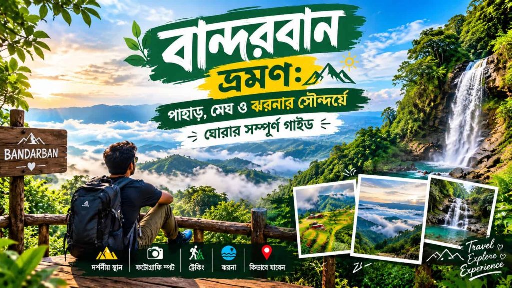 বান্দরবান ভ্রমণ: পাহাড়, মেঘ ও ঝরনার সৌন্দর্য