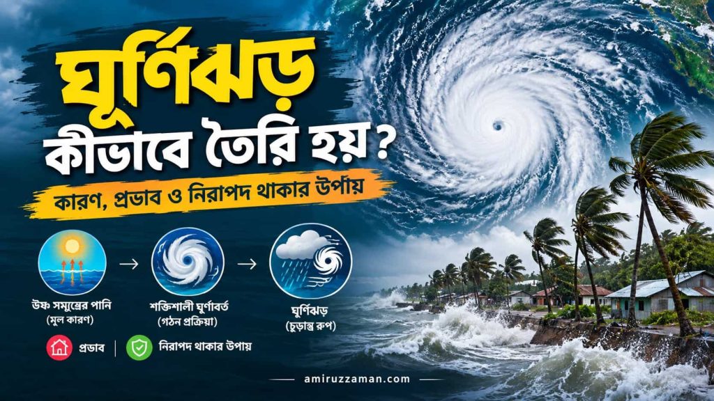 ঘূর্ণিঝড় কীভাবে তৈরি হয়, এর কারণ, প্রভাব ও নিরাপদ থাকার উপায়
