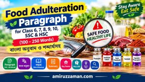 Food Adulteration Paragraph for Class 6, 7, 8, 9, 10, SSC & HSC with Bangla Translation and Word Meaning