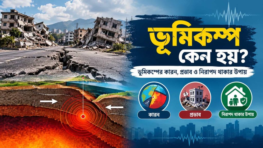 ভূমিকম্প কেন হয়? ভূমিকম্পের কারণ, প্রভাব ও নিরাপদ থাকার উপায়